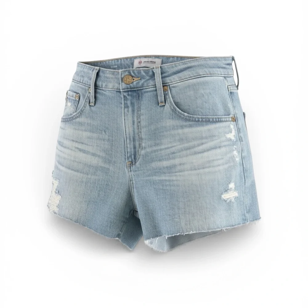 AG Adriano Goldschmied "The Bryn" Ex-Boyfriend
Cut-Off Denim Shorts. - Picture 3 of 9